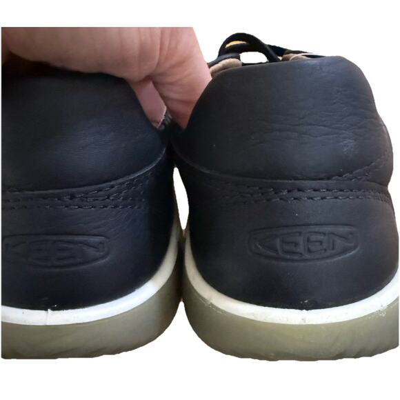 NWT KEEN Men’s Black Star White KNX Lace Up Leather Oxford Sneakers Size 10M main image 2